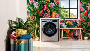 Tropical-Inspired Laundry Room Design Ideas