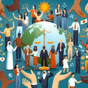 Visual Representation of Human Rights & Dignity | Global Diversity & Unity