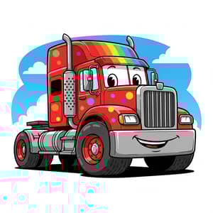 Fun Semi Truck Cartoon Images and Designs