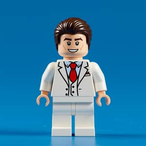 Lego Minifigure of José José in White Suit