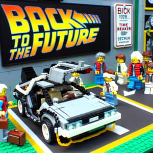 Back to the Future LEGO Scene - Time Breakers