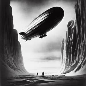 Airship ITALIA Over North Pole: Historic 1928 Scene