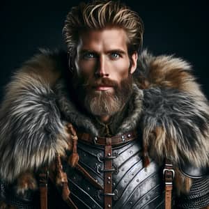 Scandinavian Viking Hunter in Wolf Hide Armor | Grimdark Warrior