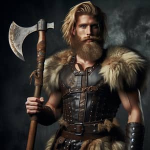 Full-Bodied Viking Barbarian with Greataxe | Grimdark Aesthetic