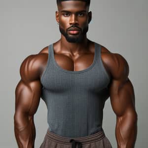 Muscular Black Man | Age 23-29 | Brown Eyes | Faded Haircut