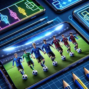 Mobile Soccer Game Line-Up | Team Coordination