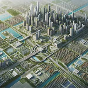 Sprawling Urban City Master Plan: Sustainable & Cosmopolitan Vision