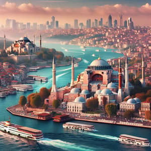 Stunning Panoramic View of Istanbul's Skyline