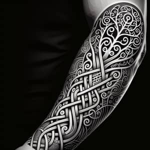 Norse Viking and Maori Art Tattoo Design for Forearm