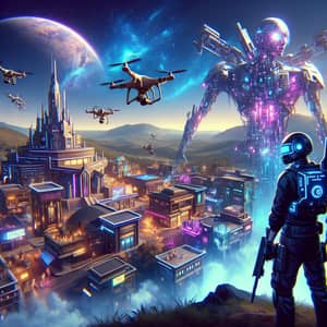 Futuristic Battle Royale: 2000 Years Ahead - Imagining a Techno Future