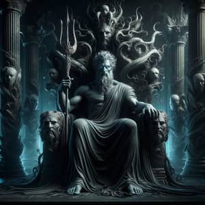 Regal Hades: A Hyper-Realistic Mythological Depiction