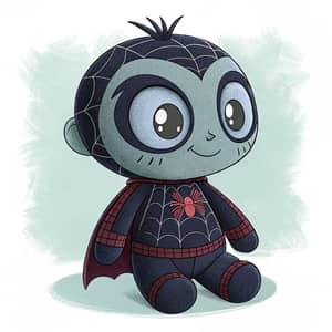 Tim Burton Style Cute Spiderman Plush Toy