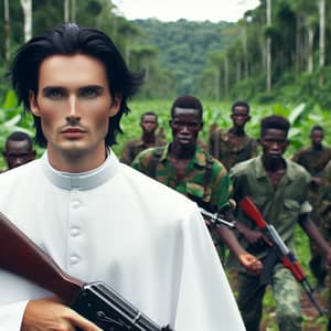 Young Priest Leading Rebels Against Illegal Loggers in Forest