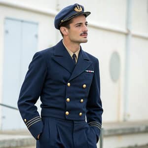 Vintage 1940s Navy Style: Italian Man at 23