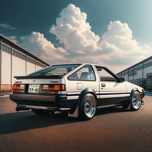 Toyota Sprinter Trueno AE86 - Classic Japanese Car in Iconic White & Black Design