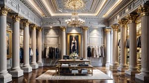 Neoclassical Clothing Store Interior Design