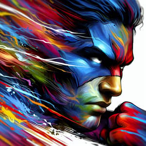 Vibrant Superhero Portrait in 8K Resolution - National Geographic Style