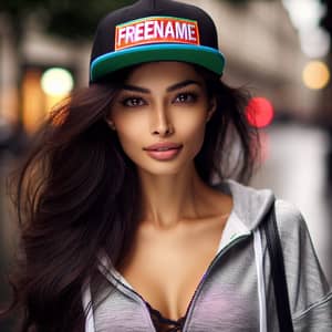 Cool Street Style: South Asian Woman in Freename Snapback