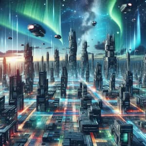 Futuristic City Architecture | Vibrant Metropolis Skyline