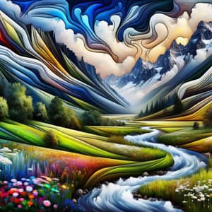 Captivating Landscapes and Abstract Realms | Natural World & Imagination Fusion