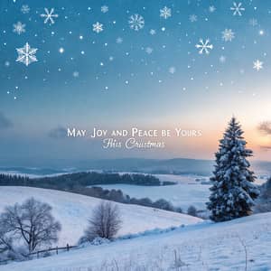 Magical Christmas Scene - Joy and Peace