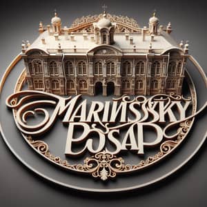 Designer Inscription 'MARIINSKY POSAD' | Unique Handcrafted Art