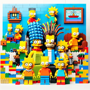 LEGO Simpsons Characters: Creative Brick Illustration