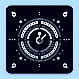 Circular Watch Alarm Icon Design - 128x128 PNG