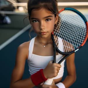 Determined Hispanic Female Tennis Player | Goal: World Number One