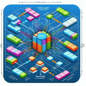 Packet Fragmentation in Network: Visual Explanation