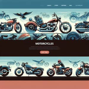 Classic and Modern Motorcycles Banner