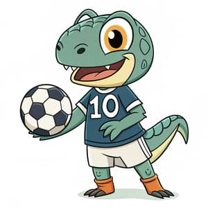 Raptor Mascot Soccer Ball Design