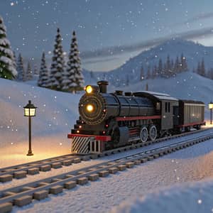 Polar Express Train in Minecraft - Snowy Adventure