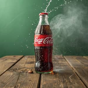 Coca-Cola Bottle: A Burst of Life and Energy