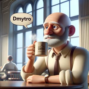 3D Cartoon of Dmytro: A Ukrainian in Singapore