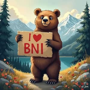 Bear in Mountains: I Love BNI