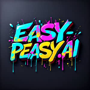 EASY-PEASY.AI: 3D Graffiti Text Showcase