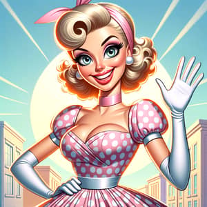 Vintage 1950s Style Cartoon Character 'Bimbo'