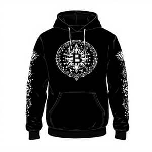 Crypto Symbols Hoodie - Trendy Design for Enthusiasts