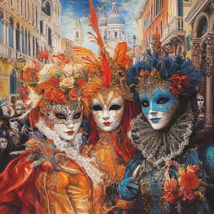 Colorful Venetian Carnival: Masks & Costumes