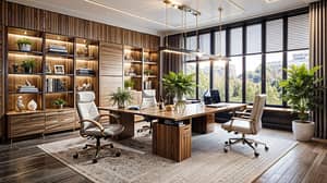 Mid-Century Modern Office Interior Design