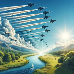 Force and Flow: Air Force Art in the Sky