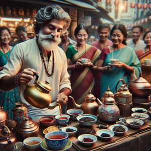 Masterful Tea Vendor Creating the Ultimate Tea Experience