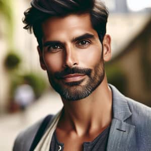 Handsome Man of Diverse Descent | Unique Style & Confidence