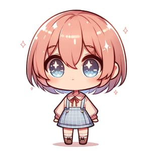 Cute Chibi-Style Anime Character Illustration