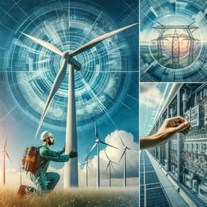 Collage of Green Technology Innovations