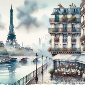 Paris en Acuarela: A Romantic Cityscape