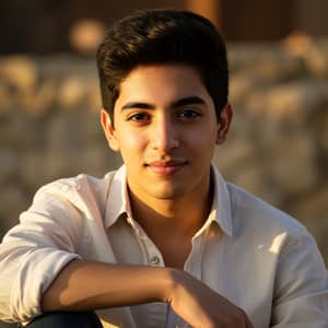 Arab Man with Baby Face - Unique Portraits