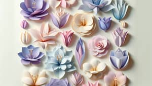 Abstract Flowers in Pastel Colors - Tranquil Art