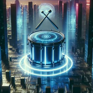 Cyberpunk Style Drum Image